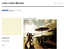 Tablet Screenshot of lutasartesmarciais.com